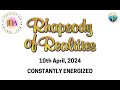 Rhapsody of Realities Daily Devotional - 10th April, 2024 | Constantly Energized