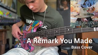 Weather Report - A Remark You Made - Bass Cover - Homemade Fretless Jazz