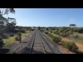 on board rm 58 as it approched ouyen station through arid country.