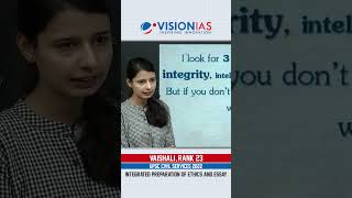 Toppers on Ethics| Topper Tip by Ms. Vaishali, AIR 23, UPSC CSE 2022| TIP #426