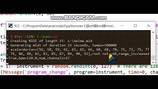 python generating random midi