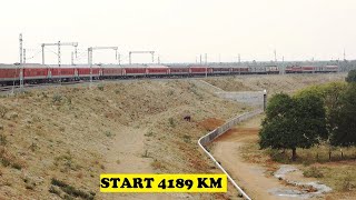 Itarsi WAP7 Start India's Longest Train Journey 4189 KM | Kanyakumari Dibrugarh Vivek Express