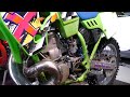 Kawasaki KX500 2-Stroke Snowy Xmas Coldstart (Raw Sounds)