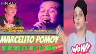 Indian reaction on Marcelito Pomoy: SOLO DUET of Beauty and the Beast WOWS Judges But Simon...