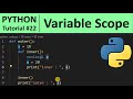 Python Tutorial #22 - Variable Scope (local, global, nonlocal) in Python Programming