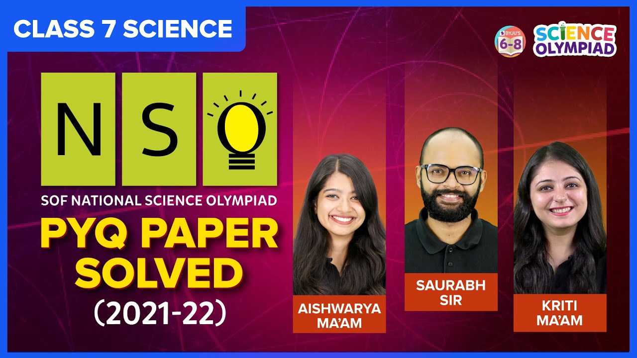 Class 7 NSO Sample Paper | SOF National Science Olympiad Previous Year ...