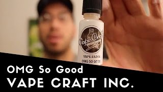 OMG So Good  by Vape Craft Inc. - Custard, Vanilla, Brown Sugar, and Cheesecake