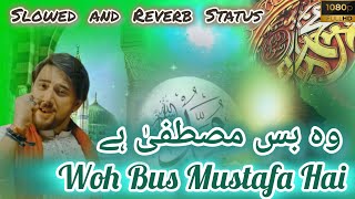 Woh Bus Mustafa Hai || Slowed and Reverb Status || Farhan Ali Waris Ramadan Kalam 2024/1445.