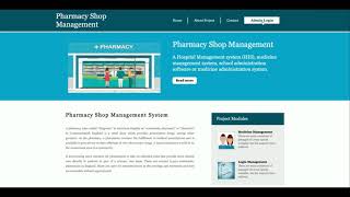Pharmacy Shop Management System | Python Django Project Tutorial