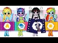 NEW FASHION for Wednesday, MLP Twilight Sparkle, Rainbow Dash & Friends/ DIYs Paper Dolls & Crafts