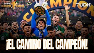 ¡EL CAMINO DEL CAMPEÓN! 🏆 Los goles que llevaron a México a levantar la Copa oro | TUDN