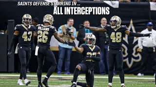 New Orleans Saints || All Interceptions || 2018 Saints Highlights