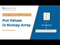 Put Values in Numpy array at certain Positions | Numpy Tutorial
