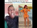 Buli wa NUP, eyanyiigide Spice Diana, kukya Muhoozi, eno message yiyo - Tamale Mirundi Jr.