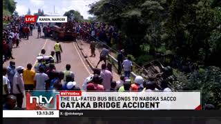 Several people feared dead in Gataka bridge accident, along Ongata Rongai-Karen road