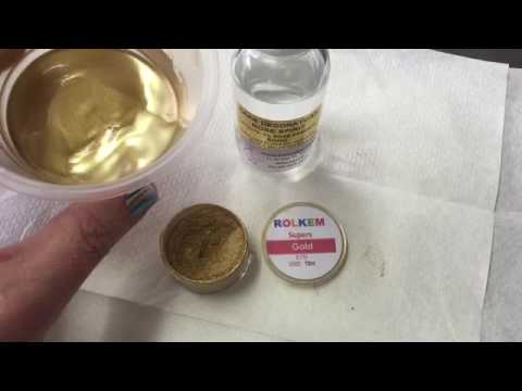 How To Make Edible Gold Paint For Splatter Effect How To Make Edible Gold Paint For Splatter Effect