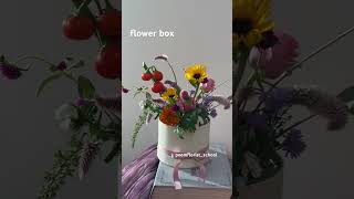 flower box/플라워박스/가을꽃꽂이/flower/flower lessen/flower school/poemflorist_school/포엠플로리스트학원/해바라기/꽃꽂이