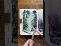 Learn How To Paint an Atmospheric Winter Landscape | Mini Watercolor Tutorial with Sarah Cray