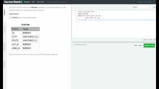 Hackerrank SQL Solution #15 Basic SQL - Weather Observation Station 11