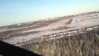 Twin Otter landing in Tete a la Baleine (ZTB)