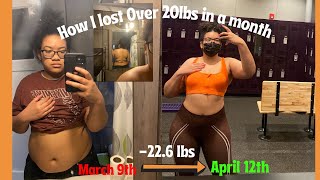 How I lost over 20 pounds in one month│100% healthy, no fasting, no diet, sustainable weight loss