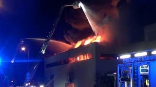 02.01.2014 - Lagerhallenbrand in Mannheim -KURZBERICHT-