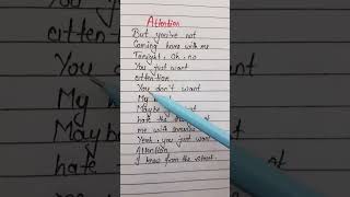 Attention❤~Charlie Puth #shorts #viral #song