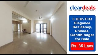 3 BHK Apartment for Sale in Elegance Residency, Chiloda, Gandhinagar at No Brokerage – Cleardeals