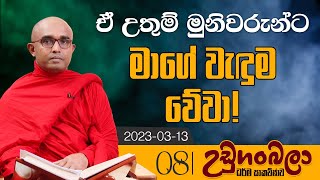 08)ඒ උතුම් මුනිවරුන්ට මාගේ වැඳුම වේවා! | උඩුගංබලා ධර්ම සාකච්ඡාව | 2023-03-13