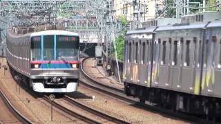 横浜高速鉄道Y500系と都営6300形（東急東横線・目黒線）（2009年5月撮影）