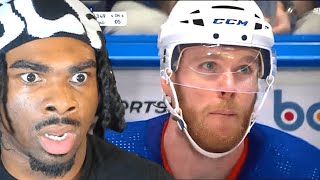 American NOOB Reacts to Oilers vs Canucks GAME 2 BIG CONTROVERSY