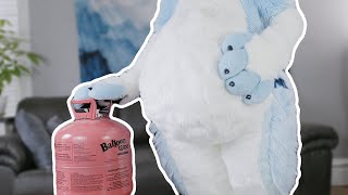Filling My Fursuit Belly With Helium!