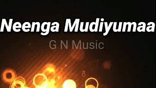 Neenga Mudiyuma Song Lyric / Psycho / Udhayanidhi Stalin / Ilayaraja / Mysskin