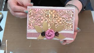 #239  Learn Easy Gilding Flake \u0026 Water Coloring Resist Technique by Scrapbooking Made Simple