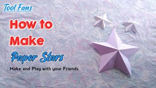 How to make Paper star | Very Simple & Easy Paper Star | Origami Stars Tutorial | @Toolfans