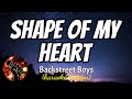 SHAPE OF MY HEART - BACKSTREET BOYS (karaoke version)