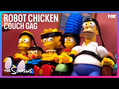 The Simpsons Robot Chicken Couch Gag