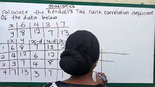 Statistics(part 2)- Kendall's tau rank correlation