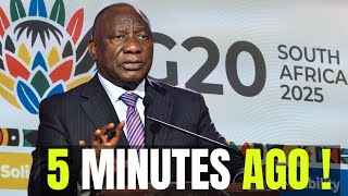 PRESIDENT RAMAPHOSA CALLS OUT DONALD TRUMP AFTER U S FAILS TO ATTEND THE G20 SUMMIT IN SOUTH AFRICA