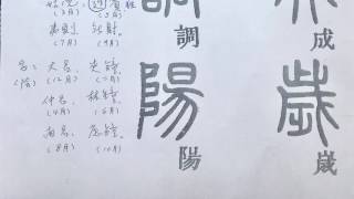 余文紀老師講篆書千字文   閏餘成𡻕 律呂調陽 雲騰致雨 露結為霜