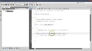 Hello World in Java using NetBeans