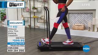 FitQuest UltraThin Walking Treadmill