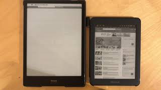 [Comparison] Likebook Mars vs Onyx Boox Note Plus browsing battery consumption testing