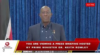 PRIME MINISTER DR. ROWLEY MEDIA CONFERENCE- FRIDAY 3RD JANUARY 2025