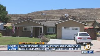 Santee residents unhappy about housing development