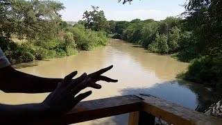 drumming by the Awash river in Sodere resort Ethiopia