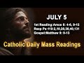 Catholic Daily Mass Readings for today I Friday July 5 2024