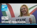 Mixed reactions to Italy's sharp turn to the far-right • FRANCE 24 English