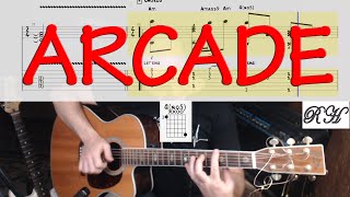 Duncan Laurence. Arcade. Guitar cover. Chords, notes, tabs