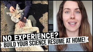 FUN & FREE science activities to put on your resume! (Environmental & wildlife biologists)